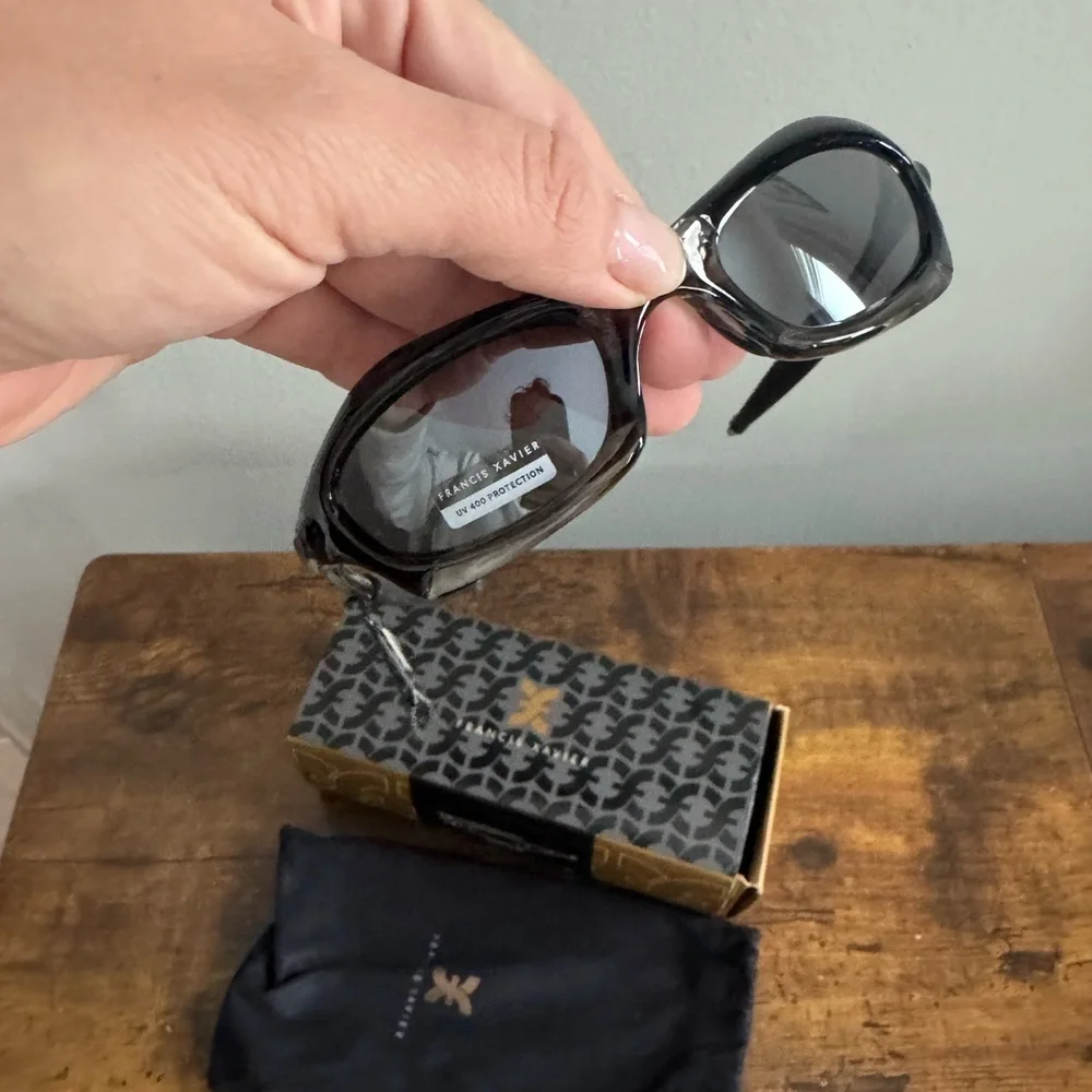 Francis Xavier Black Sunglasses Unisex